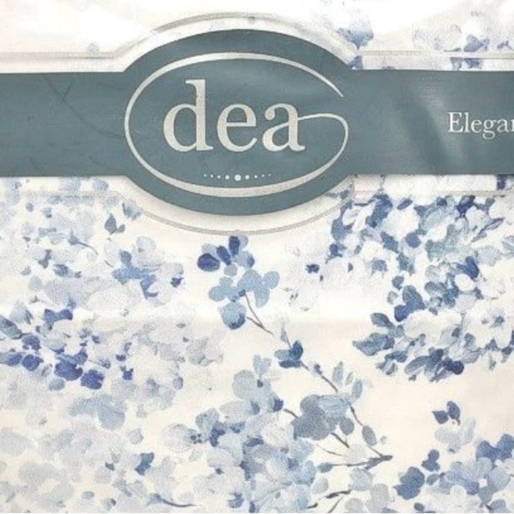 DEA Floral Watercolor Blue Duvet Cover